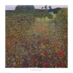 Field of Poppies by Gustave Klimt