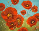 Field of Poppies I by Vivien Rhyan