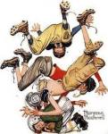 First Down by Norman Rockwell