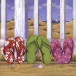 Flip Flop Beach I by Paul Brent