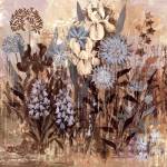 Floral Frenzy Blue IV by Alan Hopfensperger
