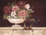 Floral W-Black Bird by Jo Moulton