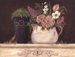 Floral W-Black Bucket by Jo Moulton