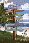 Florida Keys Sign Ad by Lantern Press