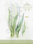 Flower Study on Lace IX by Elissa Della-Piana