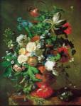 Flowers in an Urn by Jan Van Huysum