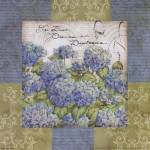 Flowers on Blue I by Tim Coffey