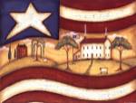 Folk Flag II by Kim Lewis