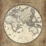 French World Map II by Sue Schlabach