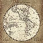French World Map III by Sue Schlabach