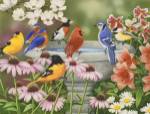 Garden Birdbath by William Vanderdasson