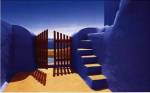 Gate with Yellow Steps by Yiorgos Depollas