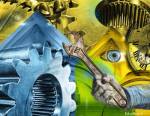Gears Eye and Wrench by Robert Michaels