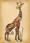 Giraffe by Green Girl Canvas