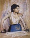 Girl At Ironing Board by Edgar Degas