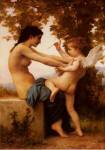 Girl Defending Herself Against Love by William Adolphe Bouguereau