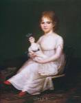 Girl Holding a Doll by James Peale