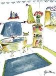 Girly Bathroom I by Julia Minasian