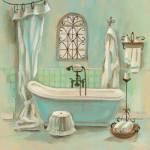 Glass Tile Bath I by Silvia Vassileva