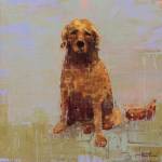 Golden Dog No. 2 by Becky Kinkead