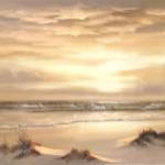 Golden Skies II Triptych by Georgia Janisse