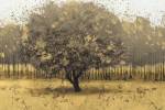 Golden Trees I Taupe by James Wiens
