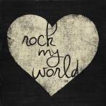 Graffiti Heart Black/Cream I by Hartworks