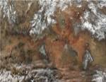 Grand Canyon satellie view from space