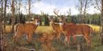 Grazing Deer by John Ward