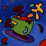 Green Coffee Mug by Sonya Paz
