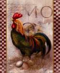 Green Pastures Rooster by Alma Lee