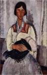 Gypsy with Baby by Amadeo Modigliani