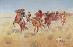 Halt-Dismount by Frederick S. Remington