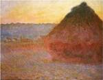 Haystacks, Pink and Blue Impressions, 1891 by Claude Monet