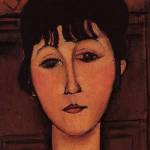 Head of a Young Girl (detail) by Amadeo Modigliani