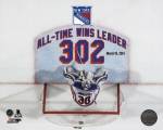 Henrik Lundqvist New York Rangers All-Time Wins Leader 302 Wins Overlay