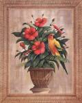 Hibiscus with Parrot by Ron Jenkins
