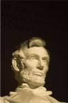 High section view of a statue, Lincoln Memorial, Washington DC, USA