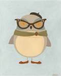Hipster Owl I by June Erica Vess