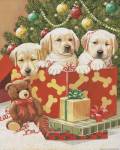 Holiday Puppies by William Vanderdasson