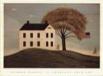 House with Flag by Warren Kimble