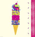 Ice Cream Cone by Green Girl Canvas