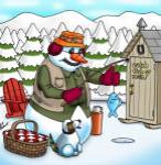 Ice Fishing by Bill Abbott