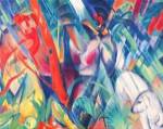 In the Rain, 1912 by Franz Marc