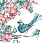 Island Living Bird and Floral I by Tre Sorelle Studios