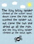 Itsy Bitsy Spider by Louise Carey