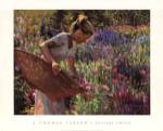 J. thomas Larson - In the Garden Size 20x24 by Thomas J. Larson