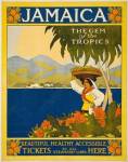 Jamaica, the gem of the tropics, travel poster, 1910