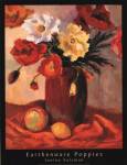Janine Salzman - Earthenware Poppies Size 19.75x27.5 by Janine Salzman