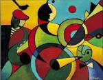 Jazz Panel 2 by Nancy Matthews